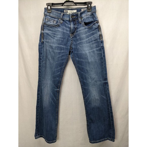 BKE Jeans Men 29S Aiden Bootleg Button Fly Distressed - Picture 1 of 7